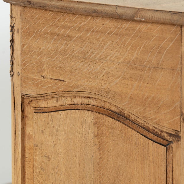 19th Century Large French Carved Bleached Oak Sideboard Buffet For Sale - Image 13 of 18