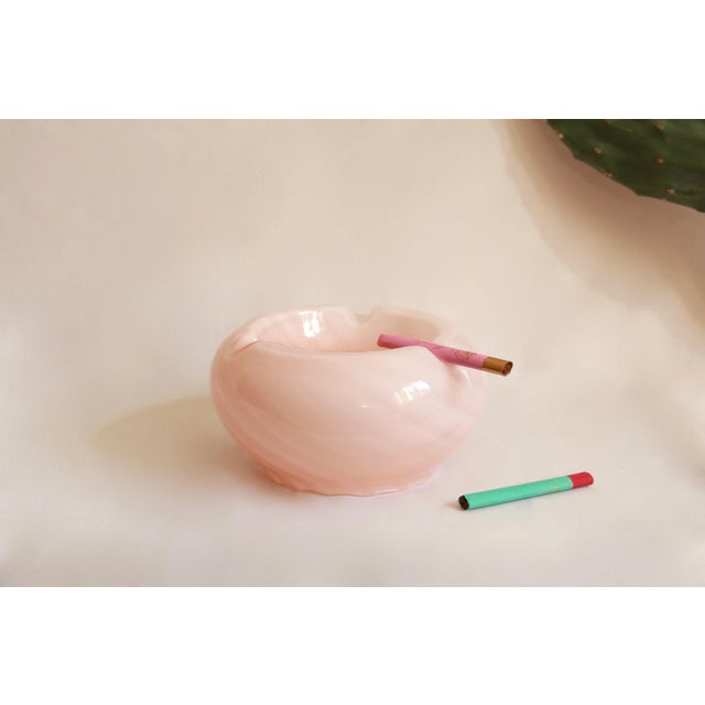 1970s Italian Pink Swirl Murano Glass Caramella Ashtray / Vide Poche, 1970s For Sale - Image 5 of 10