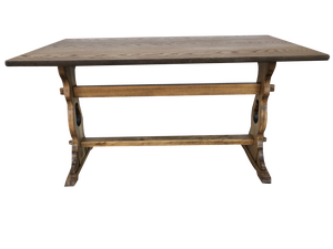 Oak Veneer and OSB Dining Table, 1970s