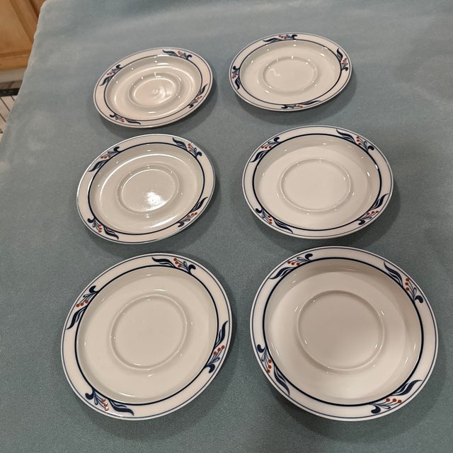 1980s Vintage Dansk Bistro Cup Plates - Set of 6 For Sale In Palm Springs - Image 6 of 7