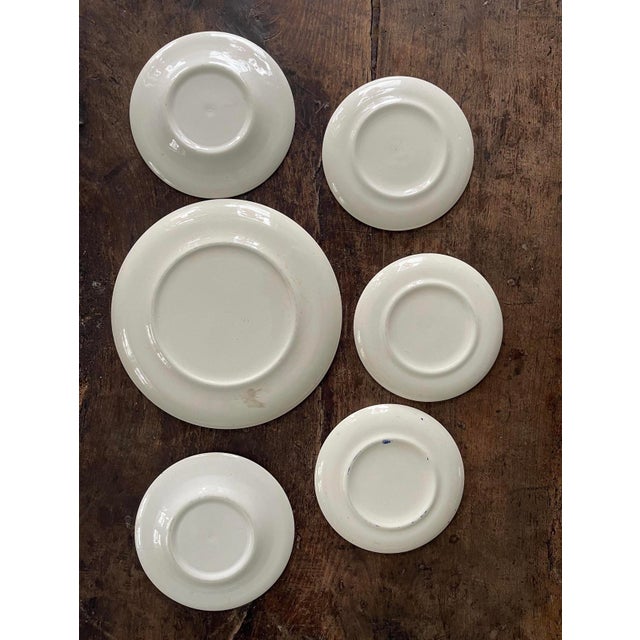 Collection of Six (6) Vintage Blue Willow Plates Chinoiserie Chic For Sale In Chicago - Image 6 of 6