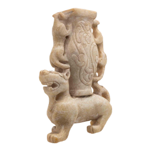 Chinese Carved Hardstone Mythical Beast Censer - Archaic "Scholar's Object" Style