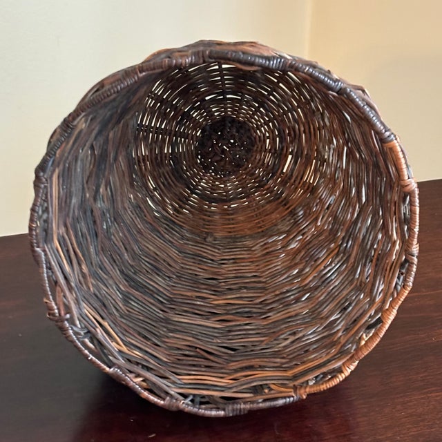 Vintage Twig Planter Basket For Sale - Image 10 of 12
