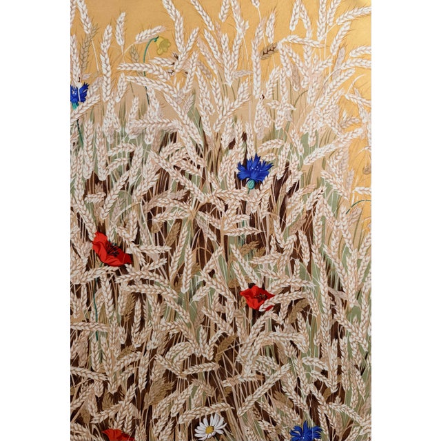 Hermès Les Blés Silk Scarf 2006 Designed by Grygkar Hugo For Sale In New York - Image 6 of 12