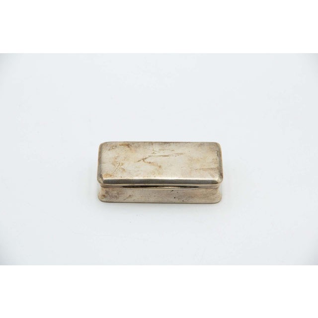 Rectangular Silver Snuff Box For Sale - Image 4 of 4