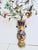Antique Ching Chinese Enameled Wall Vase With Jade Flowers Circa 1880s For Sale - Image 4 of 11