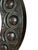 18th Century English Georgian Carved Round Walnut Mirror For Sale - Image 4 of 4