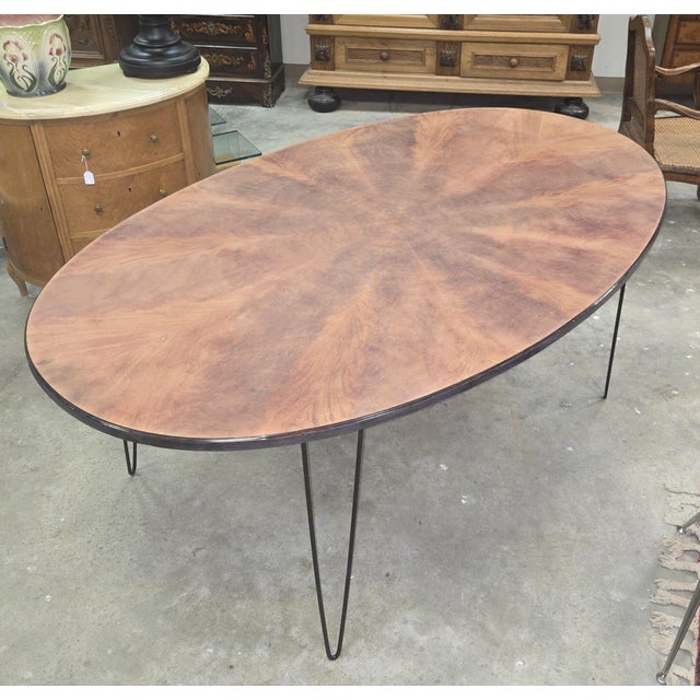 Large Oval Dining Table by Jacobsen, 1970s For Sale - Image 3 of 6