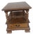 Vintage Ethan Allen Colonial Chairside End Table With Drawer & Lower Shelf For Sale