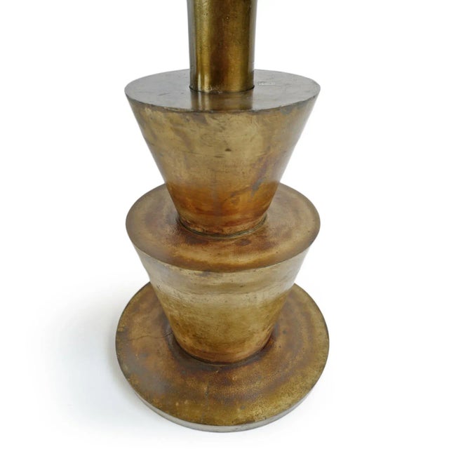 Brass Deco Modern Side Table For Sale - Image 4 of 6