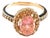 Bochic "Orient" Vintage Pink Tourmaline & Topaz Vintage Cluster Ring 18K & Silver For Sale