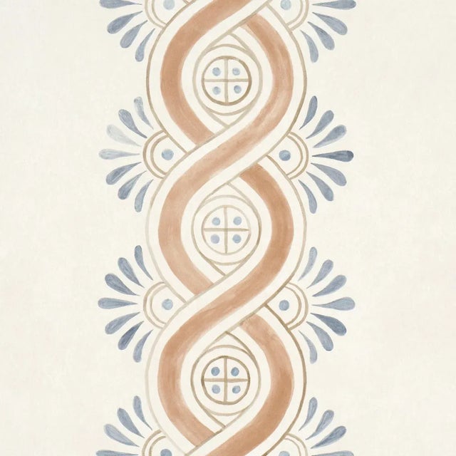 Contemporary Schumacher Leonidis Stripe Wallpaper In Saffron For Sale - Image 3 of 6