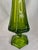 Viking Glass Company Vintage Mid-Century Viking Glass Green Streched Vase With Sticker For Sale - Image 4 of 14