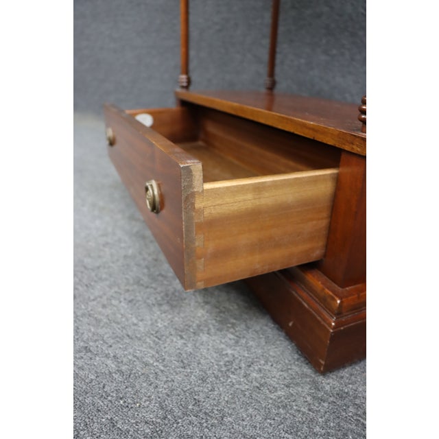 Brown Baker Mahogany Etagere With Drawer For Sale - Image 8 of 16