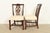 Brown Kindel Furniture Georgian Carved Mahogany Dining Chairs, Set of Four For Sale - Image 8 of 11