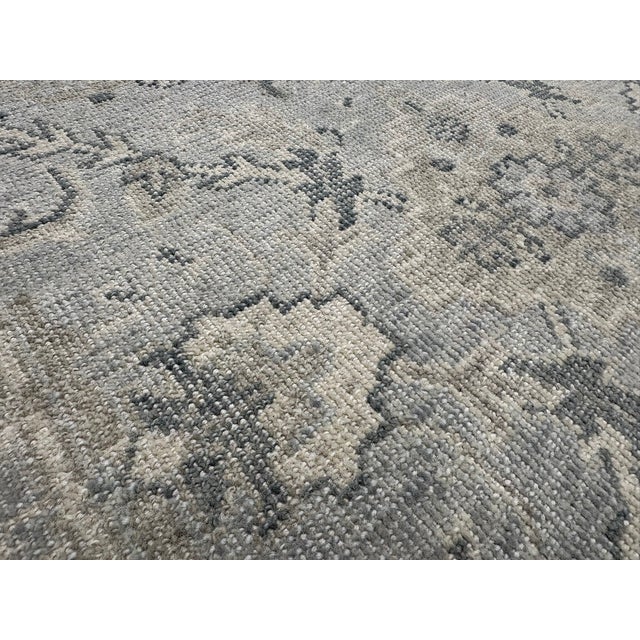 Rh Allegra Wool Rug – 8x10 Silver / Sand | Hand-Knotted | Oushak-Inspired Design For Sale - Image 11 of 18