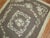 Hand Knotted Gray Floral Motif Mid-20th Century Scatter Size Rug For Sale - Image 4 of 5
