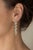 Modern Geometric Topazes Drop Earrings, Silver, Gold, Pair For Sale - Image 6 of 10