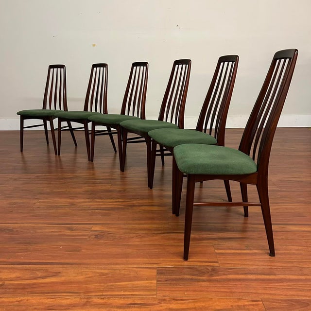Mid 20th Century Koefoeds Hornslet Eva Dining Chairs Set of 6 For Sale - Image 5 of 12
