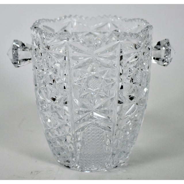 Mid 20th Century Vintage Pressed Glass Ice Bucket For Sale - Image 5 of 6