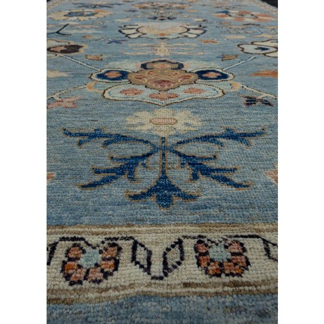 Early 21st Century Turkish Oushak Rug 4'11" x 6'9" #17015 For Sale - Image 5 of 8