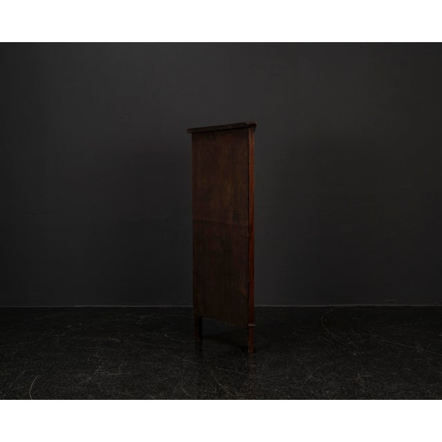 Wood Three-Tier Corner Shelf with Ornamental Kymation Molding, 1920s For Sale - Image 7 of 18