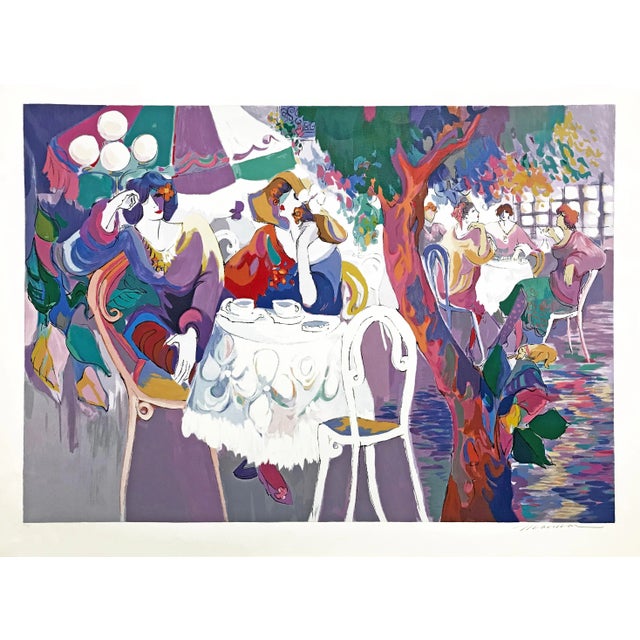 Late 20th Century "West Bank Cafe" Serigraph on Paper For Sale