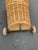 Wood Mid-Century French Woven Wicker Market Cart For Sale - Image 7 of 11