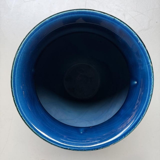 Blue Rimini Blu Style Ceramic Vase, 1970s For Sale - Image 8 of 12