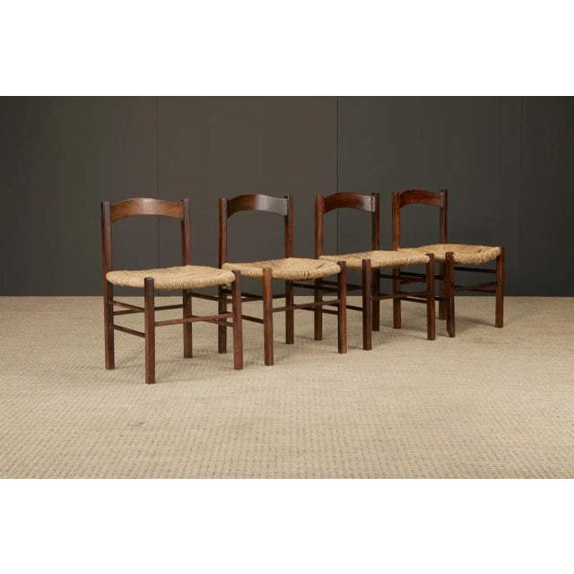 Mid 20th Century Rustic French Mid-Century Modern Dining Chairs, Style of Charlotte Perriand For Sale - Image 5 of 18