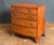 English English Bow Front Small Chest of Drawers of Flame Mahogany For Sale - Image 3 of 16