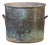 Large French Copper Pot With Handles and a Verdigris Patina, C. 1910 For Sale