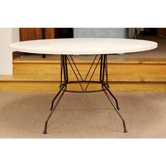 Mid Century Modern Richard McCarthy Selrite Dinette Set Table 4 Armchairs 1960s For Sale - Image 10 of 12