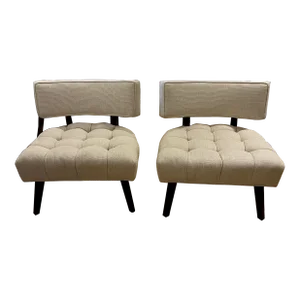 Late 20th Century Pair of Chairs in the Style of Billy Haines