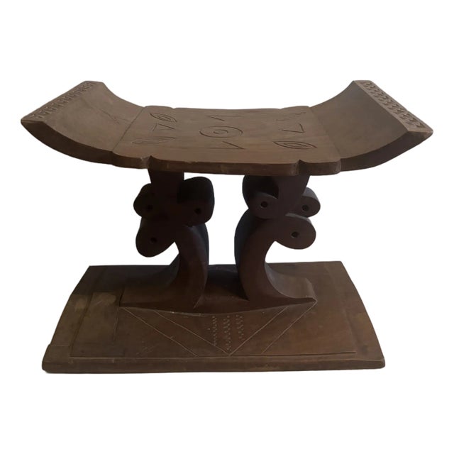 Mid 20th Century Hand-Carved Tribal Stool For Sale
