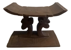 Mid 20th Century Hand-Carved Tribal Stool
