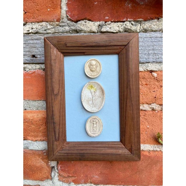 Immerse yourself in the enduring allure of classical antiquity with this truly unique collection of framed intaglios....