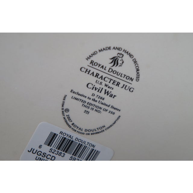 American Royal Doulton American Civil War Confederate & Union Soldier Character Jug For Sale - Image 10 of 17