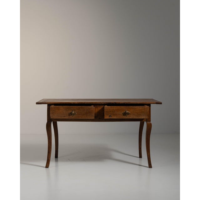 Chestnut Early 19th Century Chestnut Brown French Provençal Table For Sale - Image 8 of 15