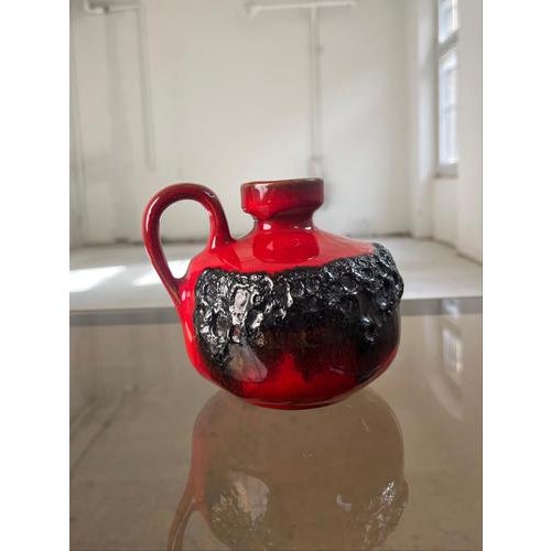 210 Vase in Red and Black from Kreutz Keramik For Sale - Image 3 of 10