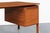 Wood Danish Modern Floating Top Teak Executive Desk by g.v. Mobler For Sale - Image 7 of 14