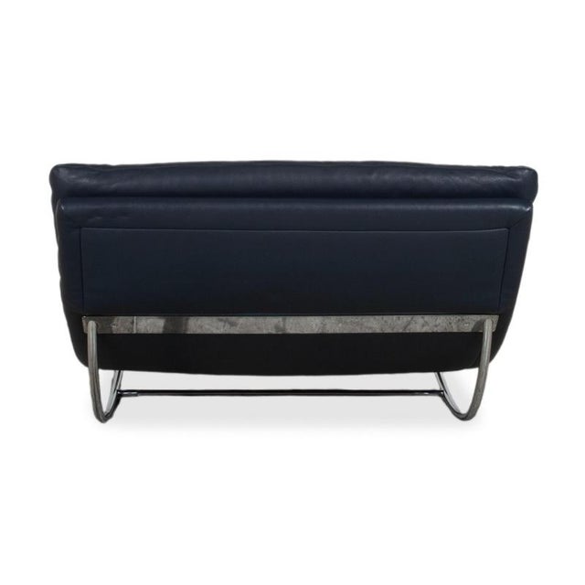Daily Dreams Chaise Lounge in Dark Blue Leather from Willi Schillig For Sale - Image 14 of 17