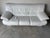 Postmodern Natuzzi Italian Postmodern White Leather Sofa For Sale - Image 3 of 12