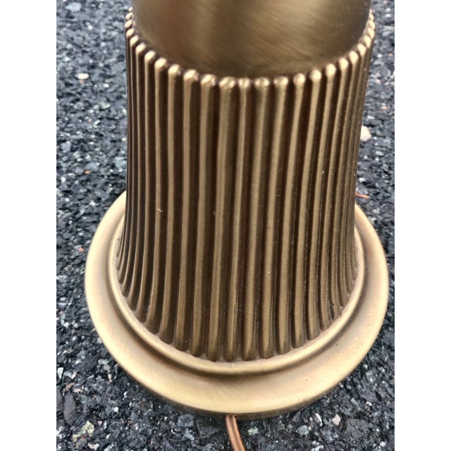 Rembrandt Midcentury Hollywood Regency Style Solid Brass Torchiere Table Lamps For Sale - Image 11 of 12