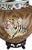 Metal Vintage Oriental Accent Jungle Ginger Jar Table Lamps, Tiger Zebra Leopard — A Pair For Sale - Image 7 of 12
