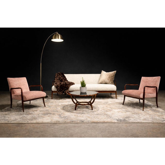 An exceptional and increasingly scarce work by Giuseppe Scapinelli, this round coffee table captures the full expressive...