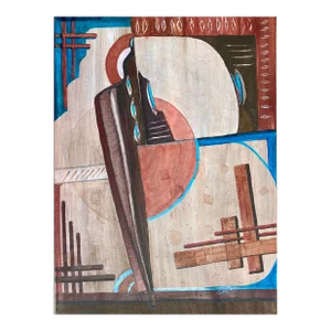 1990s Jean Hight Broken Arrow Acrylic Painting