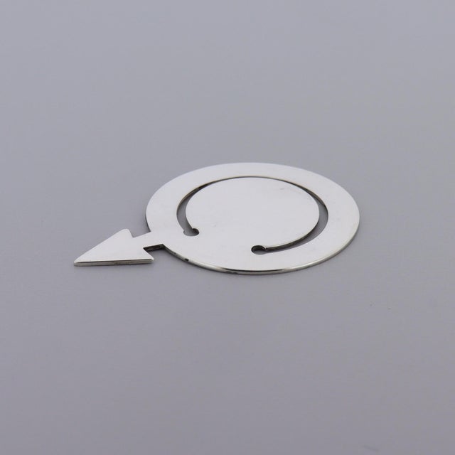 Vintage Tiffany & Co. Sterling Silver 'Male' or 'Mars Symbol' Bookmark For Sale - Image 11 of 13