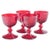 1950s Ruby-Red Port Wine Glasses from Reijmyre Glasbruk, 1950s, Set of 4 For Sale - Image 5 of 5