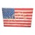 1980s Monumental Custom Made Hand Painted Draped Canvas Distressed American Flag Hope Wall Painting Art For Sale